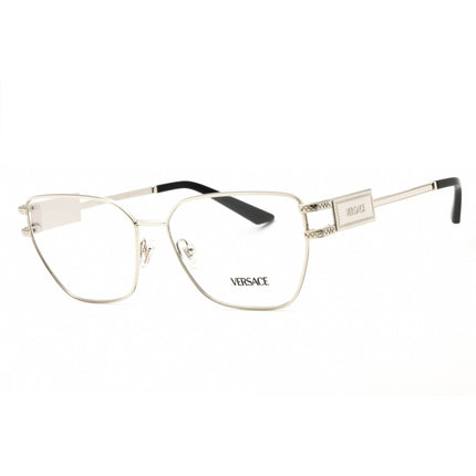 Versace Women's Eyeglasses - Silver Steel Cat Eye Full Rim, 55mm | 0VE1301 1000 ,