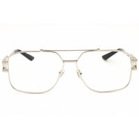Versace Men's Eyeglasses - Silver Metal Rectangular Full Rim, 57mm | 0VE1302 1000 ,