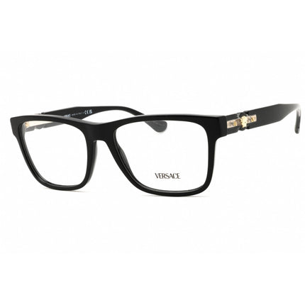 Versace Men's Eyeglasses - Black Acetate Rectangular Full Rim Frame | 0VE3303 GB1 ,