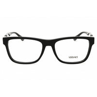 Versace Men's Eyeglasses - Black Acetate Rectangular Full Rim Frame | 0VE3303 GB1 ,