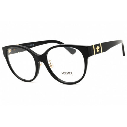 Versace Women's Eyeglasses - Black Acetate Round Full Rim Frame | 0VE3351D GB1 ,
