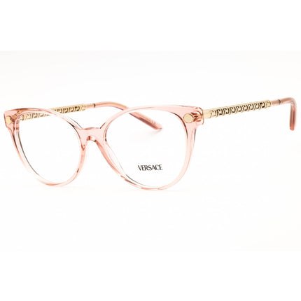 Versace Women's Eyeglasses - Transparent Pink Acetate Round Frame | 0VE3353 5323 ,