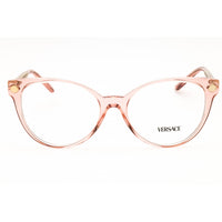 Versace Women's Eyeglasses - Transparent Pink Acetate Round Frame | 0VE3353 5323 ,
