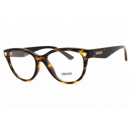Versace Women's Eyeglasses - Havana Injected Propionate Oval Frame | 0VE3365U 108 ,