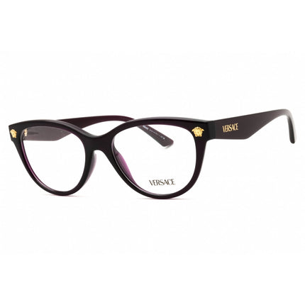 Versace Women's Eyeglasses - Violet Plastic Oval Full Rim Frame | 0VE3365U 5263 ,