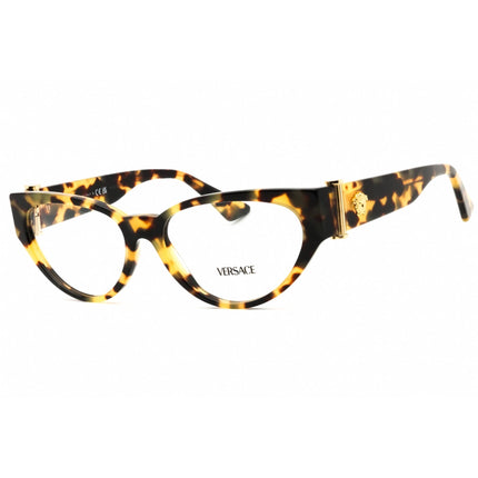 Versace Women's Eyeglasses - Yellow Havana Plastic Full Rim, 55mm | 0VE3366 777 ,