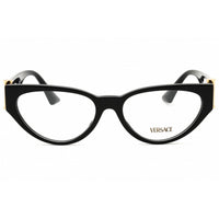 Versace Women's Eyeglasses - Black Acetate Cat Eye Full Rim, 53mm | 0VE3366 GB1 ,