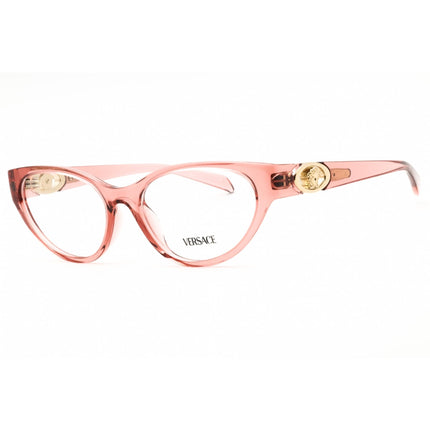 Versace Women's Eyeglasses - Transparent Pink Acetate Cat Eye Frame | 0VE3372U 5322 ,