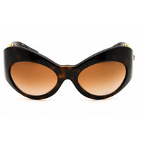 Versace Women's Sunglasses - Havana/Gold Plastic Cat Eye Frame | 0VE4462 108/13 ,