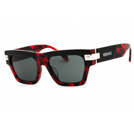 Versace Unisex Sunglasses - Top Black/Red Havana Full Rim Frame | 0VE4464F 545787 ,