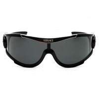 Versace Unisex Sunglasses - Black Acetate Shield Full Rim Frame | 0VE4475 GB1/87 ,