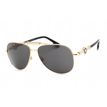 Versace Men's Sunglasses - Gold Metal Aviator Full Rim Frame | 0VE2236 100287 ,