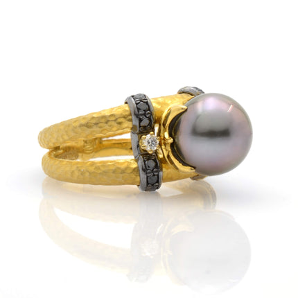 Konstantino Women's Callas 18K Yellow Gold & Pearl Ring DMK01164-18KT-645 ,