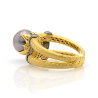 Konstantino Women's Callas 18K Yellow Gold & Pearl Ring DMK01164-18KT-645 ,