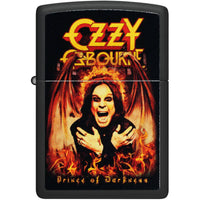 Zippo Pocket Windproof Lighter - Ozzy Osbourne Prince of Darkness Black Finish | 47082 ,
