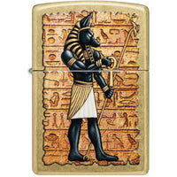 Zippo Pocket Lighter - Guardian of Tombs Design Classic Street Brass Finish | 47177 ,