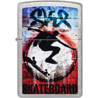 Zippo Pocket Windproof Lighter - Kickflip Design Classic Street Chrome Finish | 47182 ,