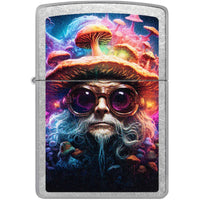 Zippo Windproof Lighter - Mushroom Man Design Classic Street Chrome Finish | 47184 ,