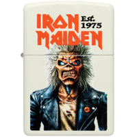 Zippo Lighter - Iron Maiden Glowing Eddie Design Glow-in-the-Dark Finish | 47198 ,