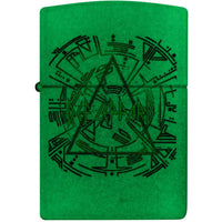 Zippo Windproof Lighter - Def Leppard Logo Design Glow-In-The-Dark Finish | 47224 ,