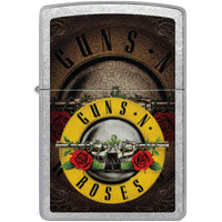 Zippo Windproof Lighter - Guns N' Roses Round Design Street Chrome Finish | 47226 ,