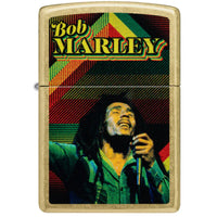 Zippo Windproof Lighter - Bob Marley Soul Design Classic Street Brass Finish | 47242 ,
