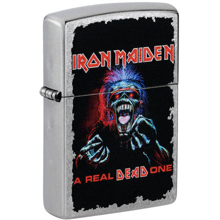 Zippo Windproof Lighter - Iron Maiden A Real Dead One Design Street Chrome | 47243 ,
