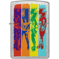 Zippo Windproof Lighter - Kiss Design in Color Image Finish Street Chrome | 47244 ,