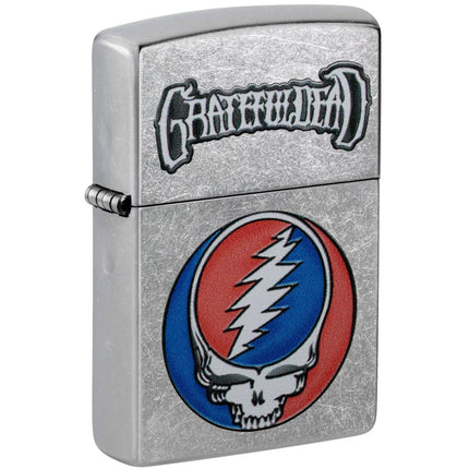 Zippo Windproof Lighter - Grateful Dead Steal Your Face Design Street Chrome | 47247 ,