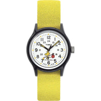 Timex Men's Watch - Peanuts Quartz White Dial Yellow Fabric Strap | TW2U69300LG ,