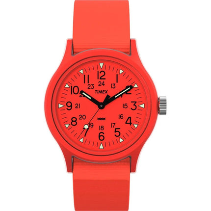Timex Men's Watch - MK1 Resin Case Orange Dial Fabric Strap Quartz | TW2W91300VQ ,