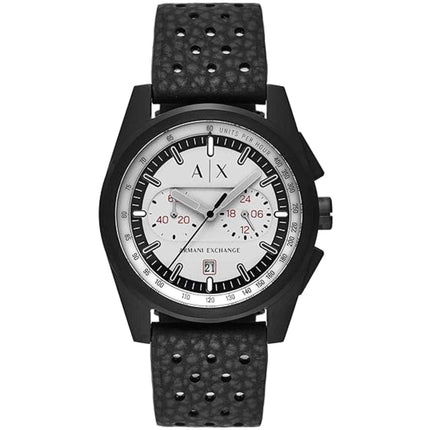 Armani Exchange Men's Watch - Parker Chronograph Grey Dial Black Strap Date | AX2865 ,