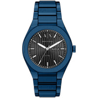 Armani Exchange Men's Watch - Sync Quartz Black Dial Blue Steel Bracelet | AX4299 ,