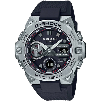 Casio Men's Watch - G-Shock G-Steel Alarm Black Strap Analog-Digital | GSTB400-1A ,