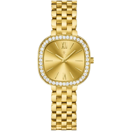 Christian Van Sant Women's Watch - Rivoli Quartz Yellow Gold Steel Bracelet | CV1265 ,