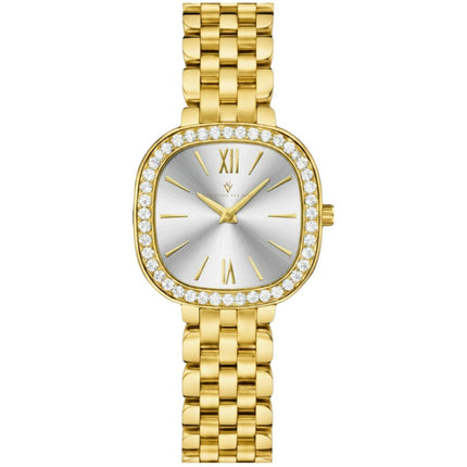 Christian Van Sant Women's Watch - Rivoli Silver Dial Yellow Gold Bracelet | CV1266 ,