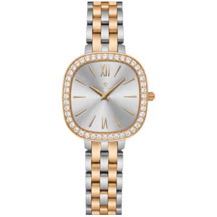 Christian Van Sant Women's Watch - Rivoli Silver Dial Two Tone Bracelet | CV1269 ,