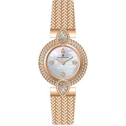 Christian Van Sant Women's Watch - Valor Quartz Rose Gold Bracelet Crystal | CV1272 ,
