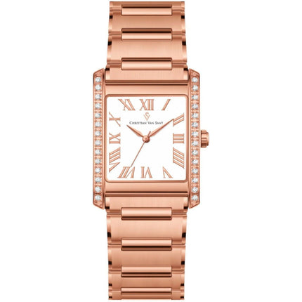 Christian Van Sant Women's Watch - Atelier Quartz Rose Gold Steel Bracelet | CV1287 ,