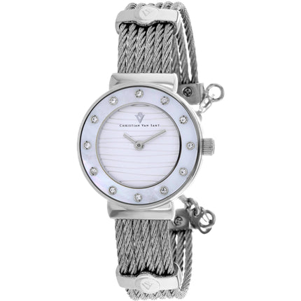 Christian Van Sant Women's Watch - Cavo Quartz Silver Dial Steel Bracelet | CV1290 ,