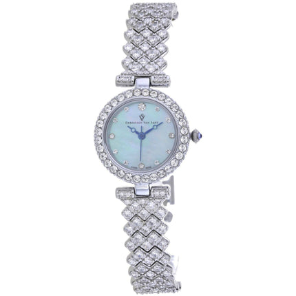 Christian Van Sant Women's Watch - Romana Quartz Blue Dial Silver Bracelet | CV2952 ,