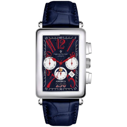 Christian Van Sant Men's Watch - Anniversary Quartz Blue and White Dial | CV9250 ,