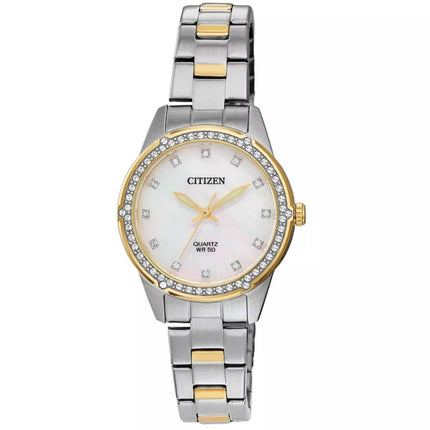 Citizen Women's Watch - Classic Mother of Pearl Dial Two Tone Bracelet | ER0224-51D ,