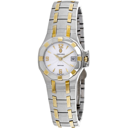 Concord Women's Watch - Saratoga Quartz White Dial Two Tone Steel Bracelet | 310564 ,