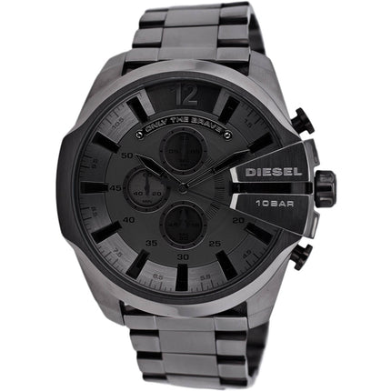 Diesel Men's Watch - Mega Chief Chronograph Gunmetal Dial Steel Bracelet | DZ4282 ,