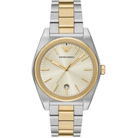 Emporio Armani Men's Watch - Federico Quartz Gold Dial Two Tone Bracelet | AR11716 ,