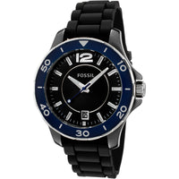 Fossil Women's Watch - Classic Quartz Black Dial Silicone Rubber Strap Date | CE1036 ,