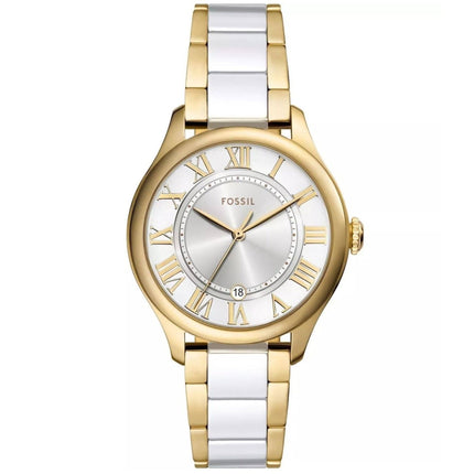 Fossil Women's Watch - Gilmore Quartz White and Silver Tone Dial Bracelet | CE1131 ,