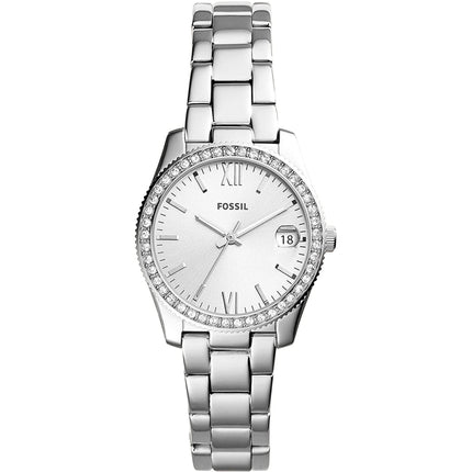 Fossil Women's Watch - Scarlette Silver Tone Dial Stainless Steel Bracelet | ES4317 ,