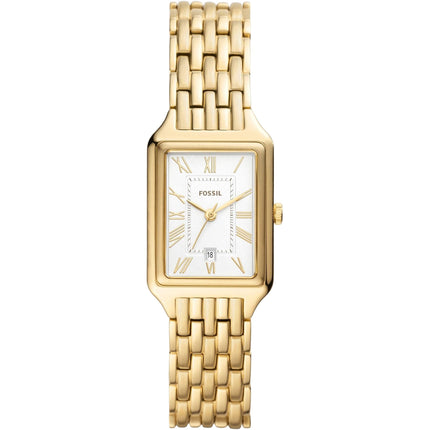 Fossil Women's Watch - Raquel Quartz White Dial Yellow Gold Steel Bracelet | ES5220 ,